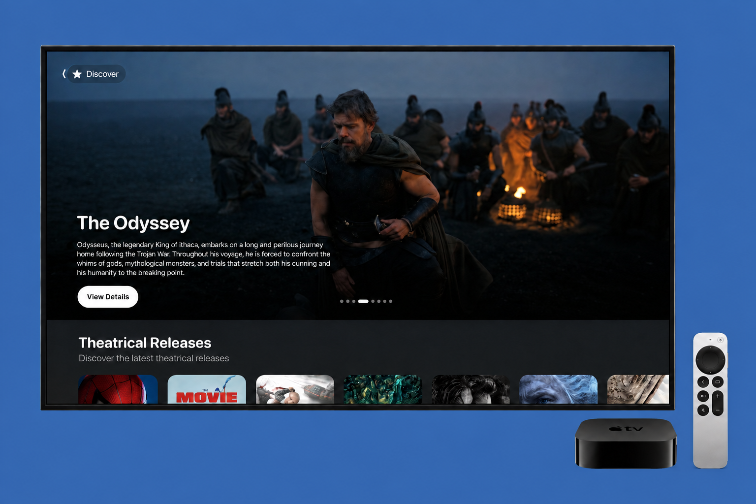 Binge on Apple TV, with the TV box and Siri Remote